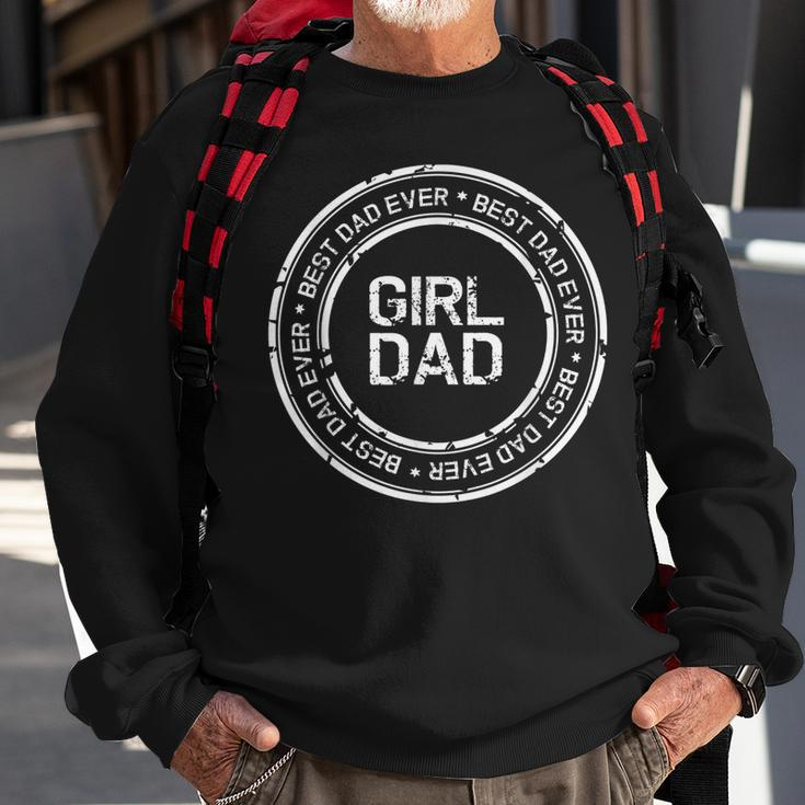 Dads GirlDad Daddy For Men Vintage Proud Father Of Girl Sweatshirt Gifts for Old Men