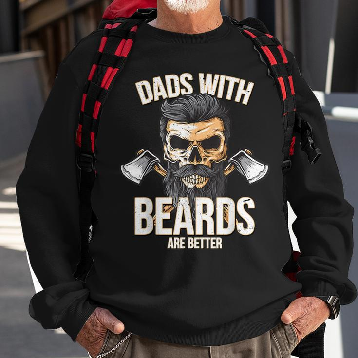 Dads With Beards Are BetterNew Daddy Gift For Men Sweatshirt Gifts for Old Men