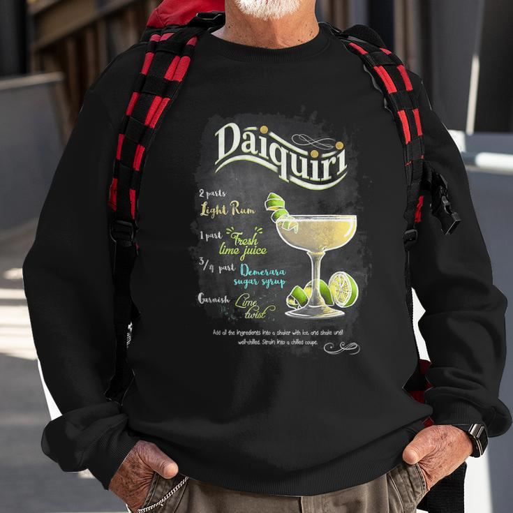 Daiquiri Cocktail Happy Mixologist Hour Bartender Men Women Sweatshirt Graphic Print Unisex Gifts for Old Men