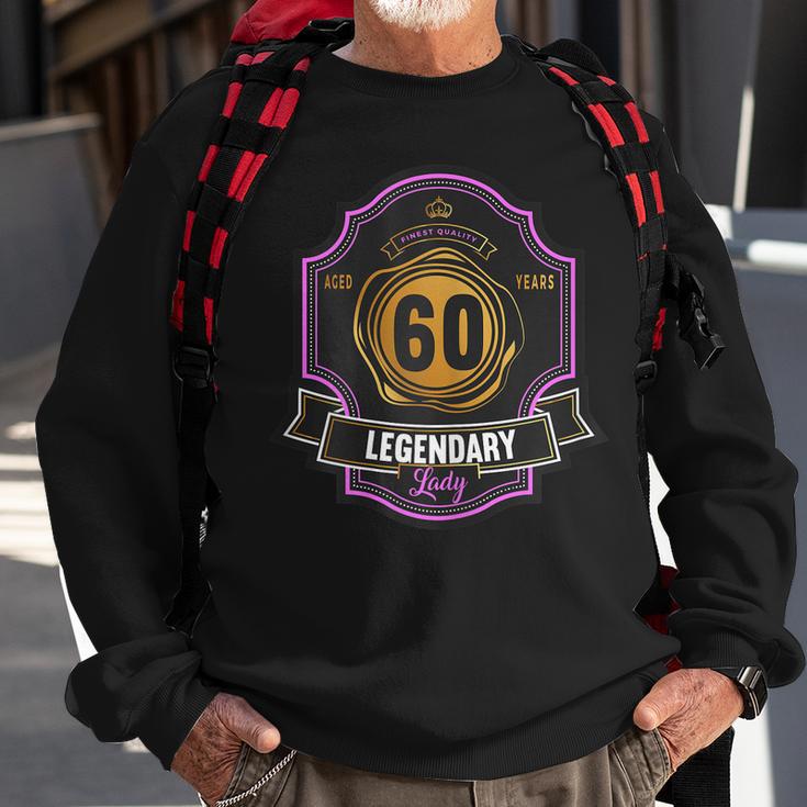 Damen 60 Geburtstag 60 Jahre Aged 60 Years Whisky Whiskey Sweatshirt Geschenke für alte Männer