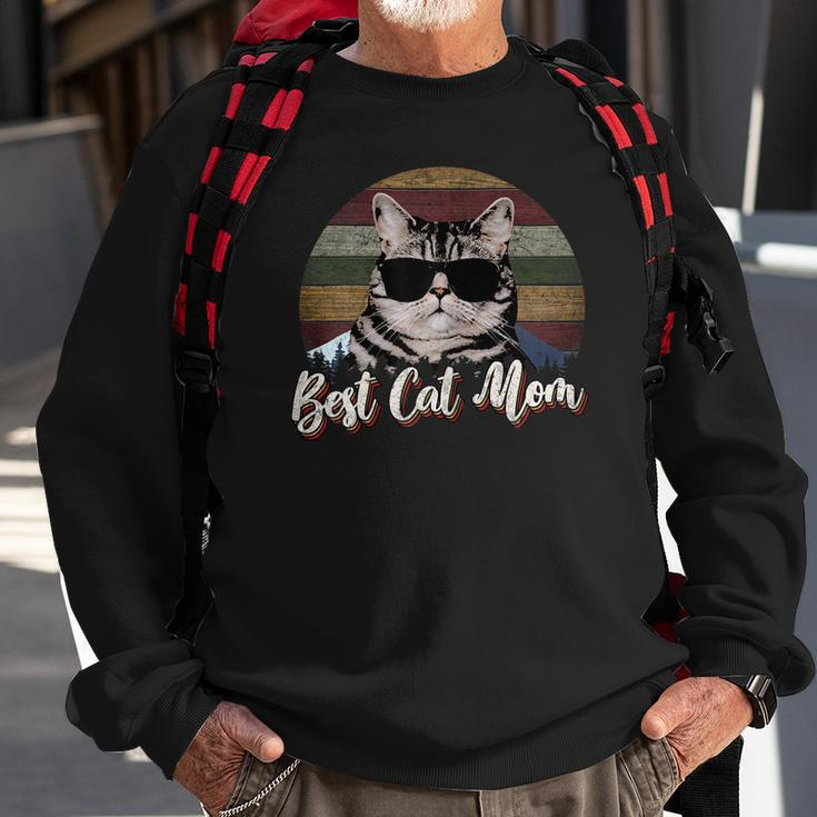 Damen Beste Katzenmutter Aller Zeiten Sweatshirt für Katzenliebhaberinnen Geschenke für alte Männer