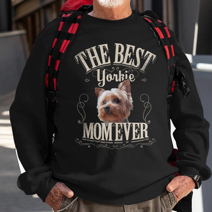 Damen Beste Yorkie Mama Aller Yorkshire Terrier Hund Geschenk Sweatshirt Geschenke für alte Männer