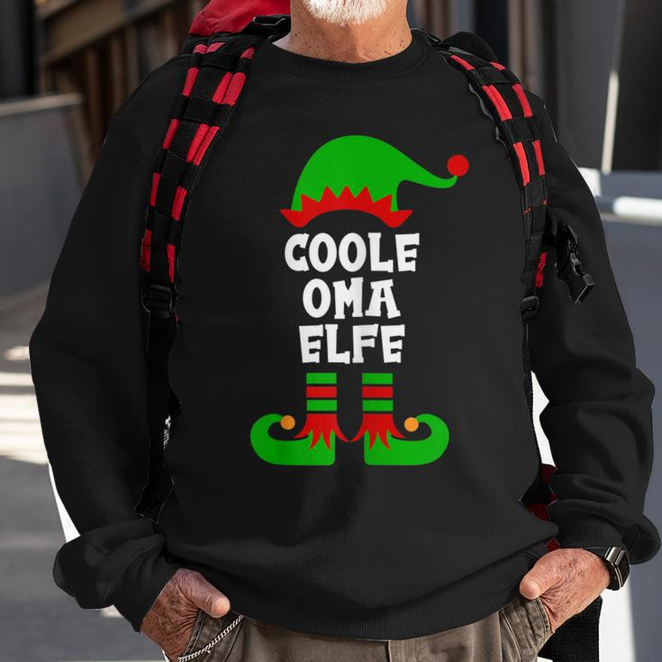Damen Coole Oma Elfe Partnerlook Familien Outfit Weihnachten Sweatshirt Geschenke für alte Männer