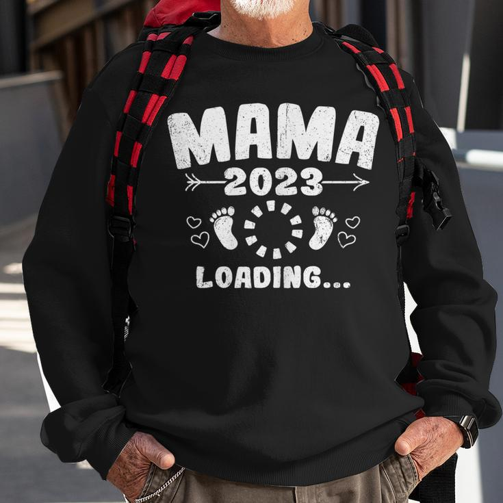 Damen Mama 2023 Loading Mutter Nachwuchs Baby Kinder Geschenk Sweatshirt Geschenke für alte Männer