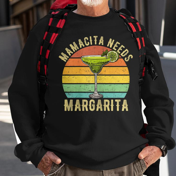 Damen Mamacita Needs A Margarita Lustiger Muttertag Sweatshirt Geschenke für alte Männer