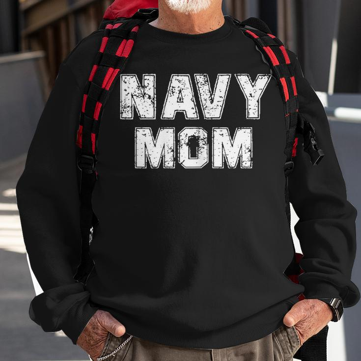 Damen US Navy Proud Mama Original Navy Vintage Mom Sweatshirt Geschenke für alte Männer