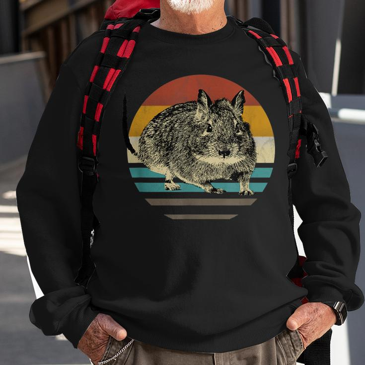 Degu Degus Nager Tier Achtziger Jahre Retro Vintage Geschenk Sweatshirt Geschenke für alte Männer