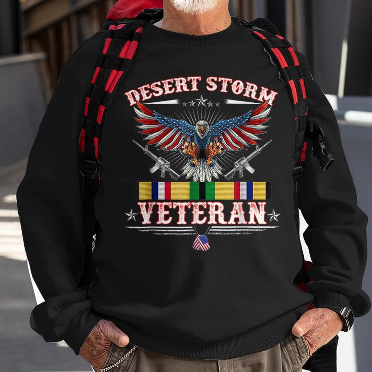 Desert Storm Veteran Pride Persian Gulf War Service Ribbon Sweatshirt Gifts for Old Men