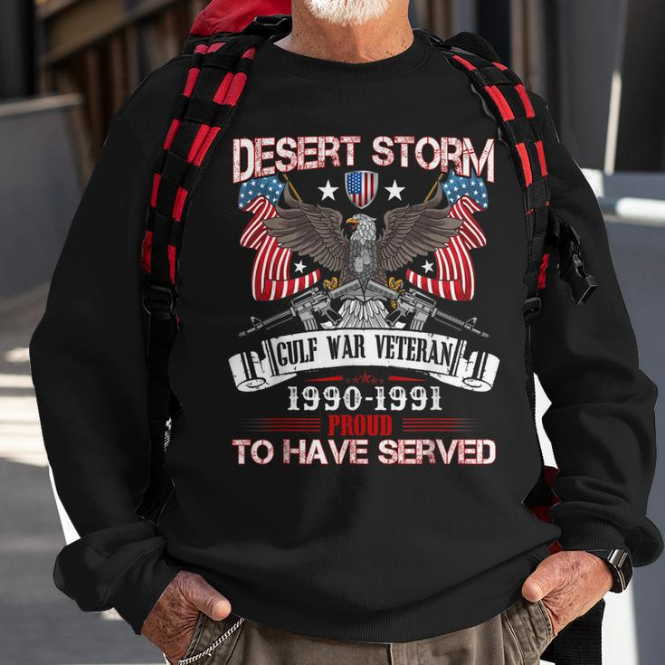 Desert Storm Veteran Proud United States Army Veteran Sweatshirt Gifts for Old Men