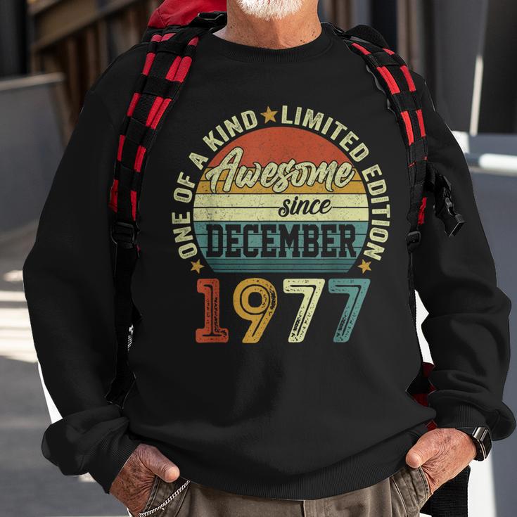 Dezember 1977 Lustige Geschenke 45 Geburtstag Mann Frau Sweatshirt Geschenke für alte Männer