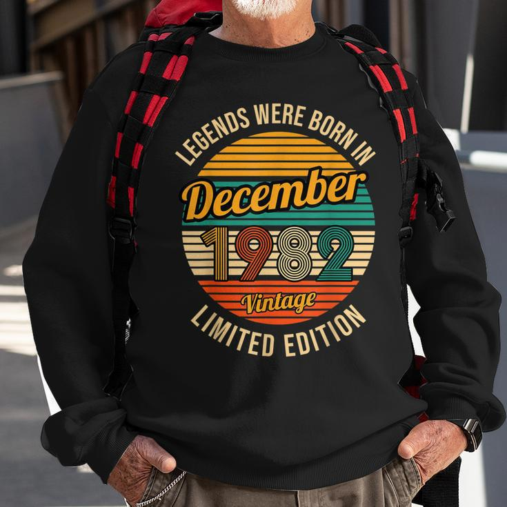 Dezember 1982 Legenden 40. Geburtstag Sweatshirt, Retro Design Geschenke für alte Männer