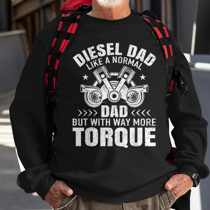 Diesel Mechanic Dad Automobile Fathers Day Funny Gift Design Sweatshirt Gifts for Old Men