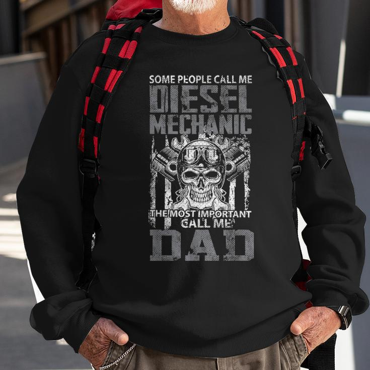 Diesel Mechanic Dad Fathers Day Funny Daddy Men Dad Gift Sweatshirt Gifts for Old Men