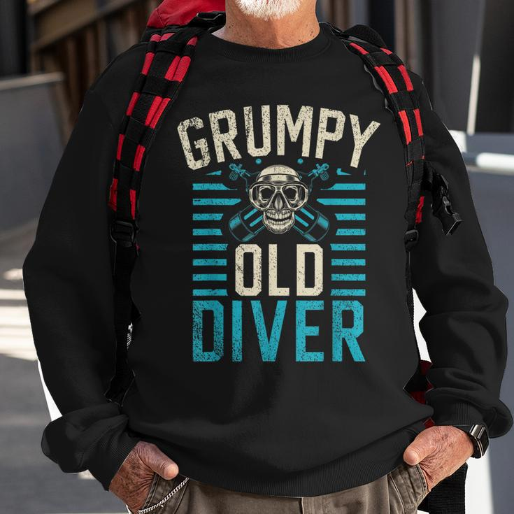 Diving Grumpy Old Diver Sweatshirt Gifts for Old Men
