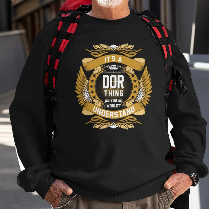 Dor Name Dor Family Name Crest V4 Sweatshirt Gifts for Old Men