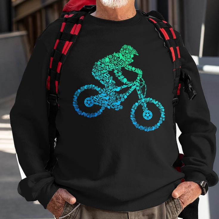 Downhill Mountainbike Biker Mtb Jungen Kinder Sweatshirt Geschenke für alte Männer