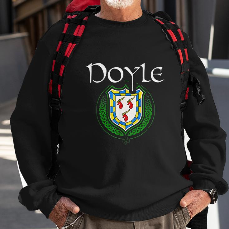 Doyle Surname Irish Last Name Doyle Family Crest Men Women Sweatshirt Graphic Print Unisex Gifts for Old Men