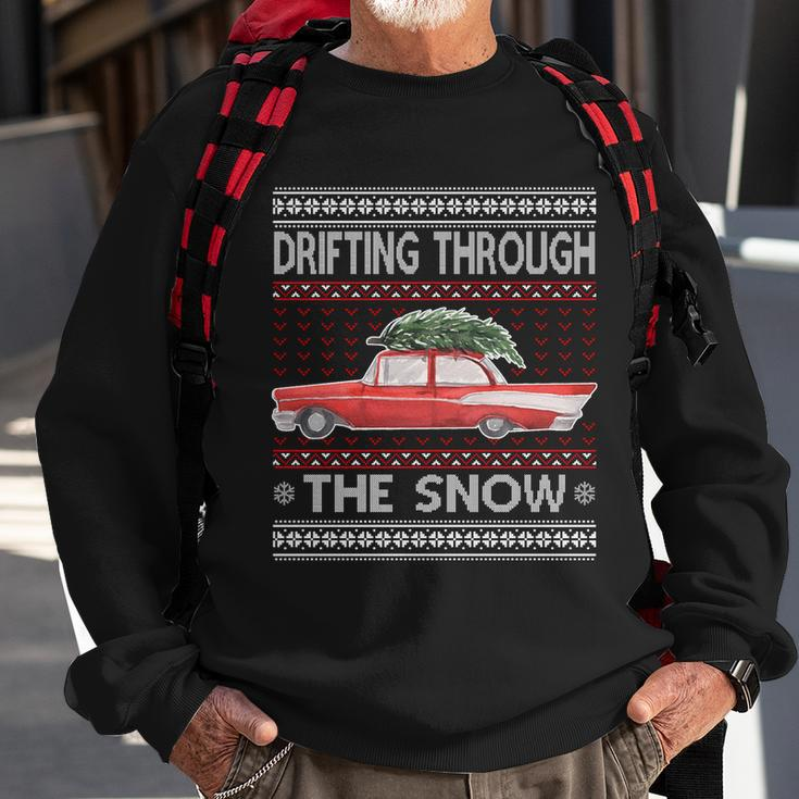Drifting Through The Snow Ugly Christmas Sweater Sweatshirt Gifts for Old Men