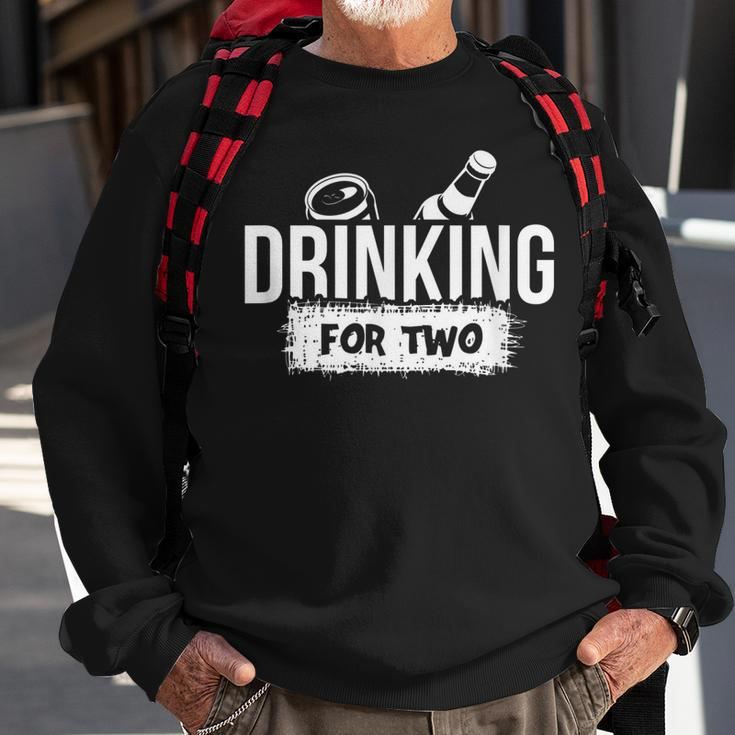 Drinking For Two Pregnancy AnnouncementFor Dads Sweatshirt Gifts for Old Men