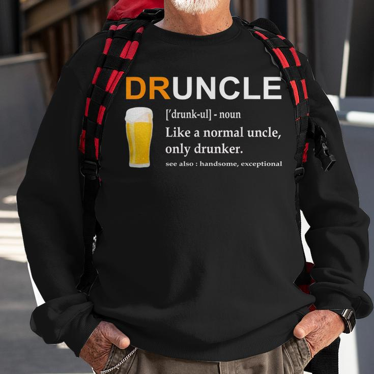 Druncle Beer Funny FunDrunk Uncle Gifts Tops Gift For Mens Sweatshirt Gifts for Old Men