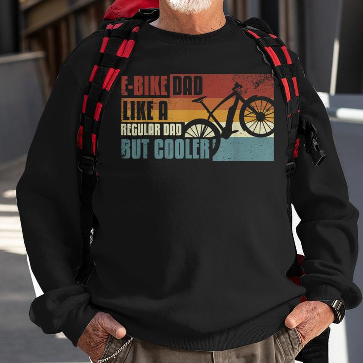 E-Bike E-Mtb Retro Cool E-Bike Dad Sweatshirt Gifts for Old Men