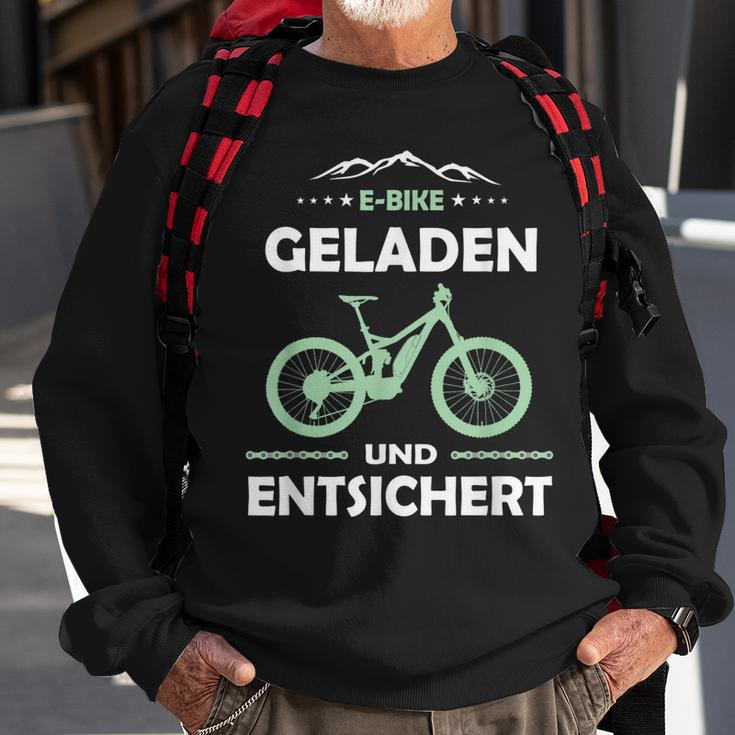 E-Mtb Geladen Und Entsichert E-Bike Sweatshirt Geschenke für alte Männer