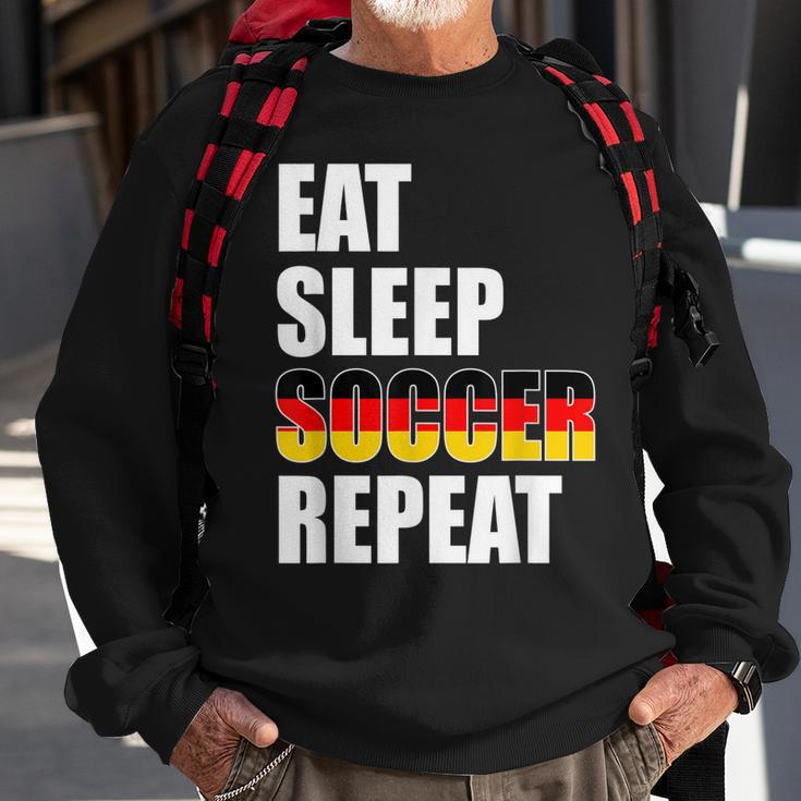 Eat Sleep Soccer Repeat Cool Soccer Germany Lover Player Men Women Sweatshirt Graphic Print Unisex Gifts for Old Men