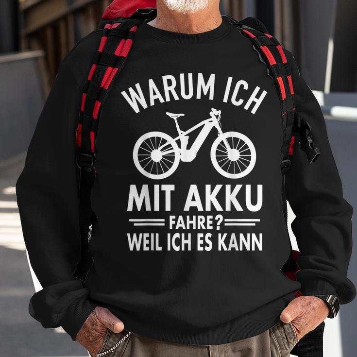 Ebike Fahrrad Elektro Akku Fahrradfahrer E-Bike Mountainbike Sweatshirt Geschenke für alte Männer