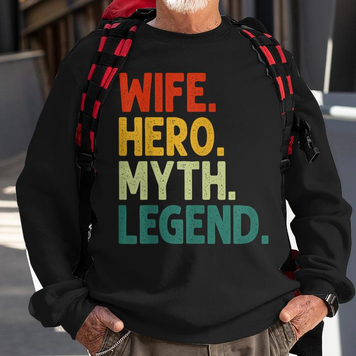 Ehefrau Held Mythos Legende Retro Vintage-Frau Sweatshirt Geschenke für alte Männer