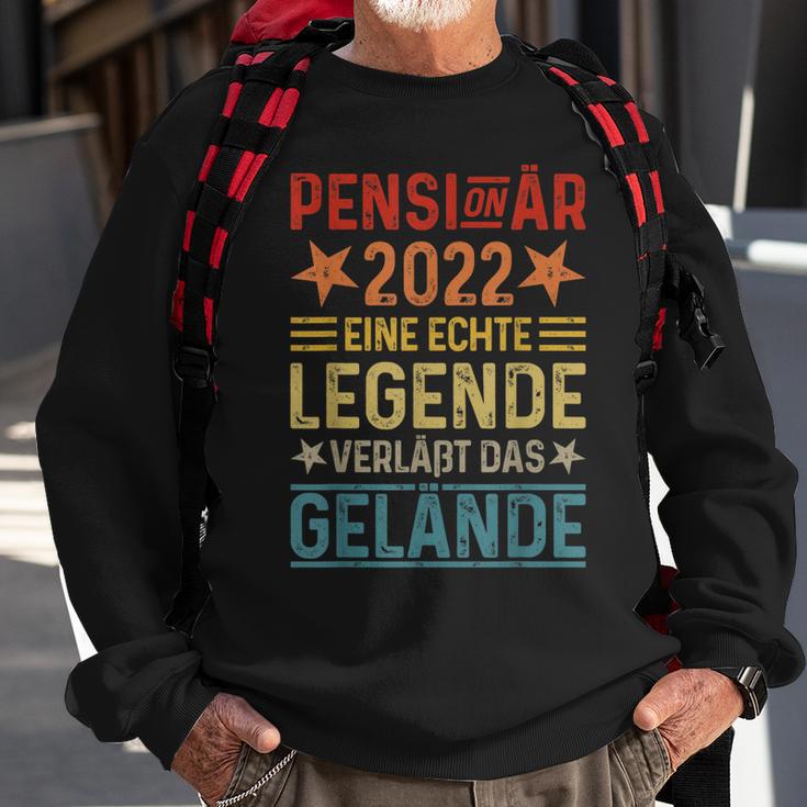 Eine Echte Legende Verläßt Das Gelände Pensionär 2022 Sweatshirt Geschenke für alte Männer