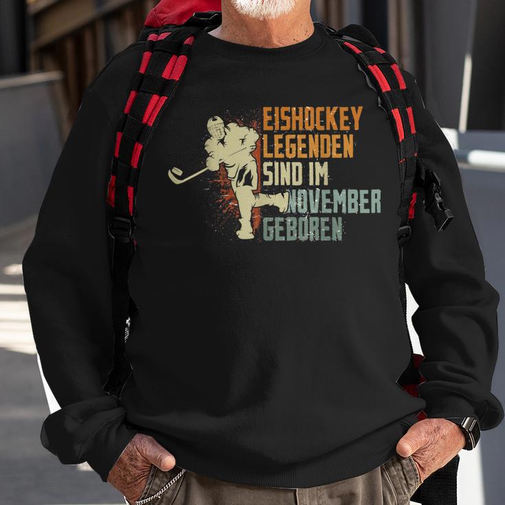 Eishockey Legenden Sind Im November Geboren Geburtstag Motiv Sweatshirt Geschenke für alte Männer