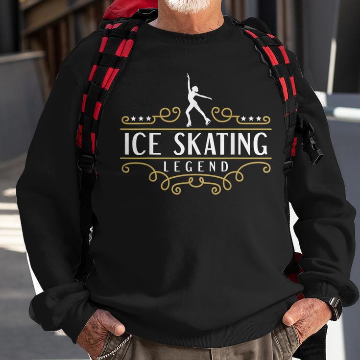 Eiskunstlauf-Legende Schwarzes Sweatshirt, Stilvoll für Eislaufbegeisterte Geschenke für alte Männer