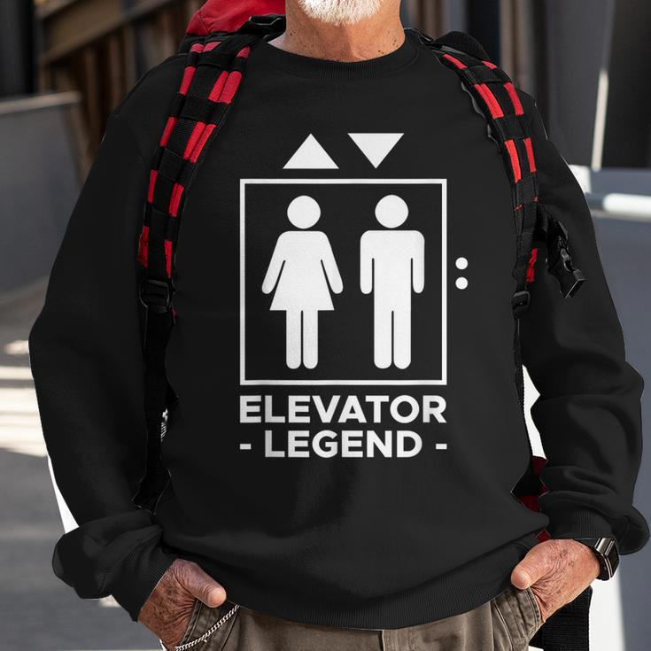 Elevator Legend Aufzug Techniker V2 Sweatshirt Geschenke für alte Männer