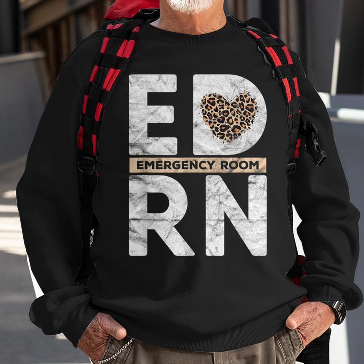 Emergency Room Nurse Er Ed Nursing Assistant Life Worker Men Women Sweatshirt Graphic Print Unisex Gifts for Old Men