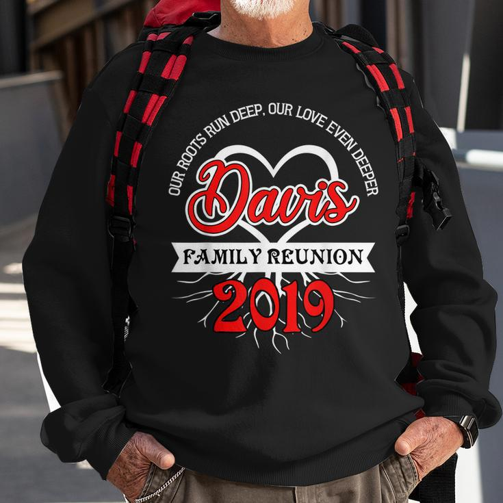 Family Reunion Picnic Roots Davis Last Name Sweatshirt Gifts for Old Men