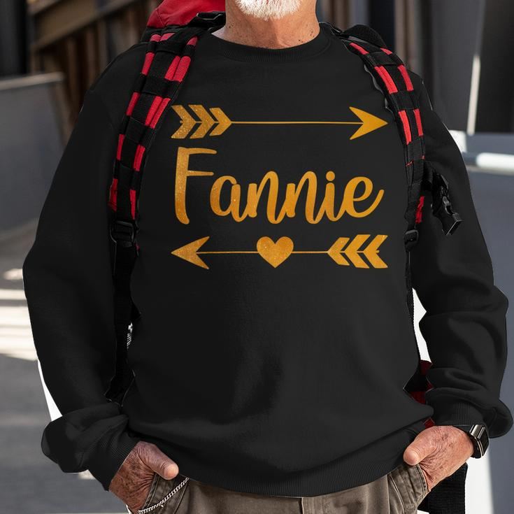 Fannie Personalized Name Funny Birthday Custom Mom Gift Idea Men Women Sweatshirt Graphic Print Unisex Gifts for Old Men