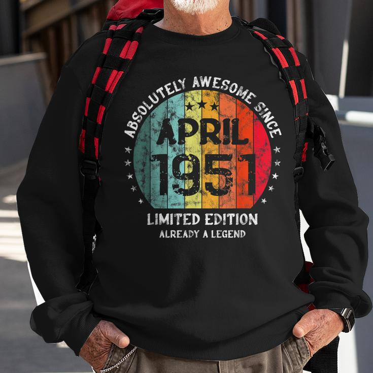 Fantastisch Seit April 1951 Männer Frauen Geburtstag Sweatshirt Geschenke für alte Männer