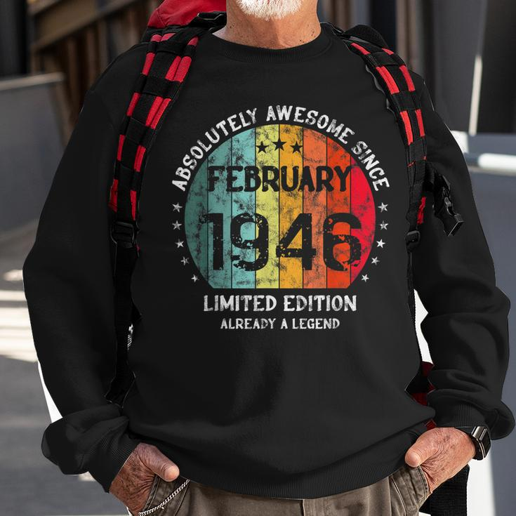 Fantastisch Seit Februar 1946 Männer Frauen Geburtstag Sweatshirt Geschenke für alte Männer