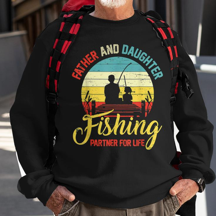 Father Daughter Fishing Partner For Life Retro Matching Dad V2 Sweatshirt Gifts for Old Men