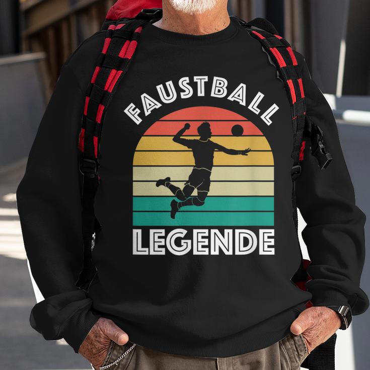 Faustball Legende Für Faustballer Faustballspieler Faustball Sweatshirt Geschenke für alte Männer