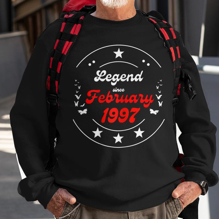 Februar 1997 Geburtstagslegende Mann Junge Seit Februar 1997 Sweatshirt Geschenke für alte Männer