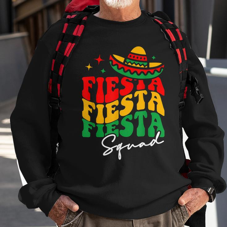 Fiesta Squad Cinco De Mayo Mexican Party Sweatshirt Gifts for Old Men