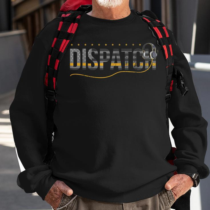Fire I Ems I Police Or Thin Yellow Line For 911 Dispatcher Sweatshirt Gifts for Old Men