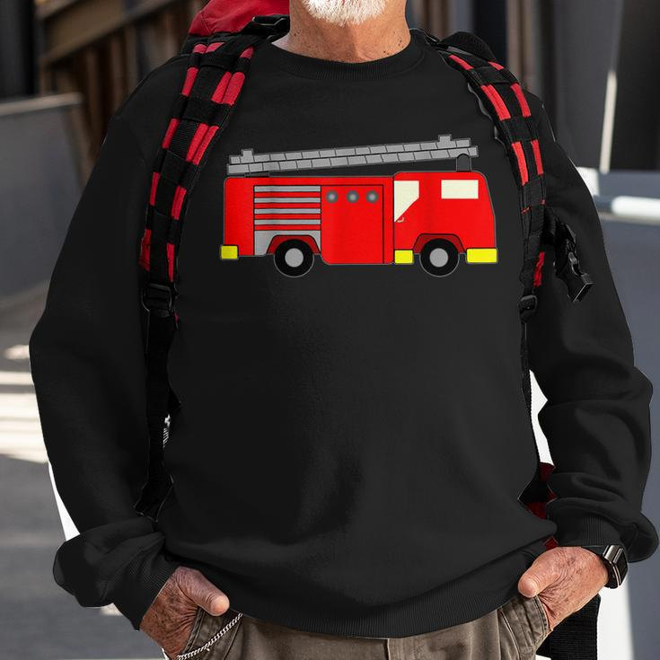 Firetruck Fire Fighter Truck Fireman Engine Emergency Sweatshirt Gifts for Old Men