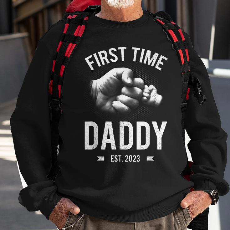 First Time Daddy 2023 Fathers Day New Dad Sweatshirt Gifts for Old Men