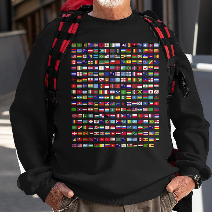 Flags Of The Countries Of The World 287 Flag International Sweatshirt Gifts for Old Men