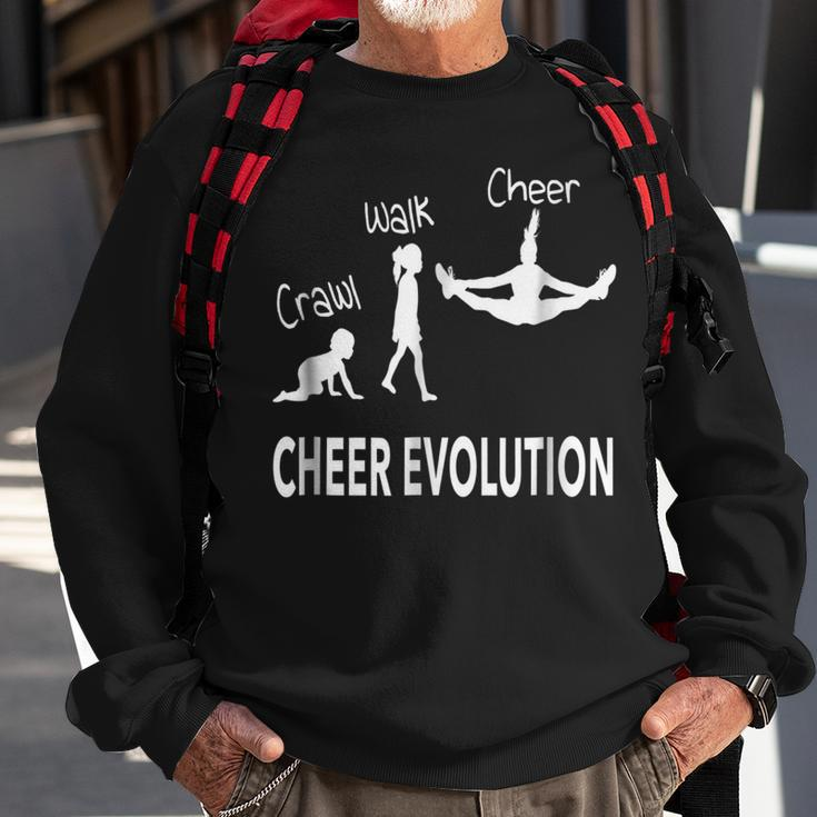 Flyer Cheer Evolution Cheerleading Sweatshirt Gifts for Old Men