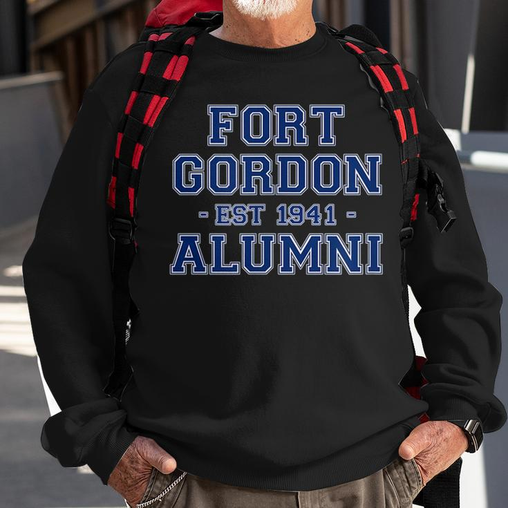 Fort Gordon Alumni College Themed Fort Gordon Army Veteran Men Women Sweatshirt Graphic Print Unisex Gifts for Old Men