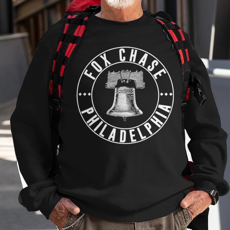 Fox Chase Philly Neighborhood Philadelphia Liberty Bell Sweatshirt Gifts for Old Men