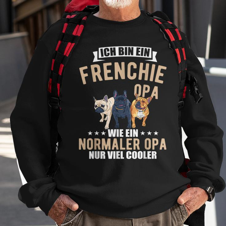 Französische Bulldogge Opa Sweatshirt für Herren, Hundebesitzer Tee Geschenke für alte Männer